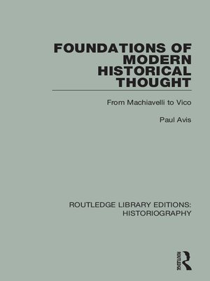 cover image of Foundations of Modern Historical Thought